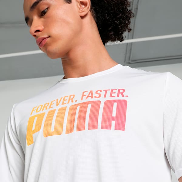 RUN FAV "Forever. Faster." Men's Running Tee, PUMA White, extralarge-IND